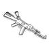 Rifle Stainless Steel Pendant