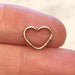 Rose Gold Double Coil Heart Ring 16G