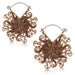 Rose Gold Flower Burst Earring PAIR