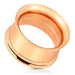 Rose Gold IP Screw Fit Tunnel 8G-1"