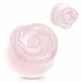 Rose Quartz Stone Rose Plug 6mm-20mm
