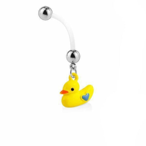 Rubber Duck Pregnancy Belly Bar 14G
