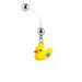 Rubber Duck Pregnancy Belly Bar 14G