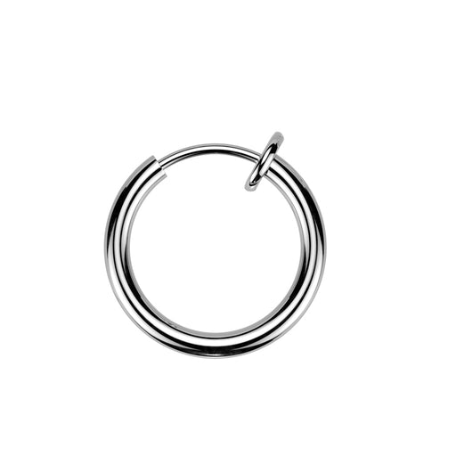 Spring Action Faker Ear Cuff / Ring – 316L Surgical Steel Non-Piercing 10mm Spring Clip for Septum, Lip, Helix or Ear Lobe