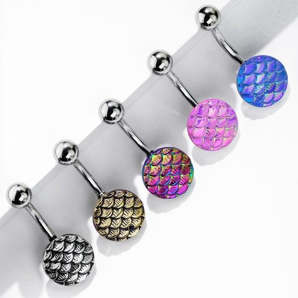 Scales Belly Bar 14G