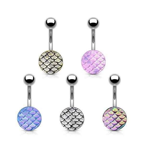 Scales Belly Bar 14G