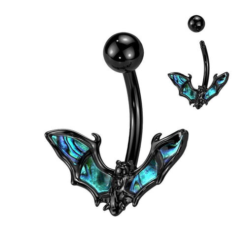 Shell Bat Belly Bar 14G