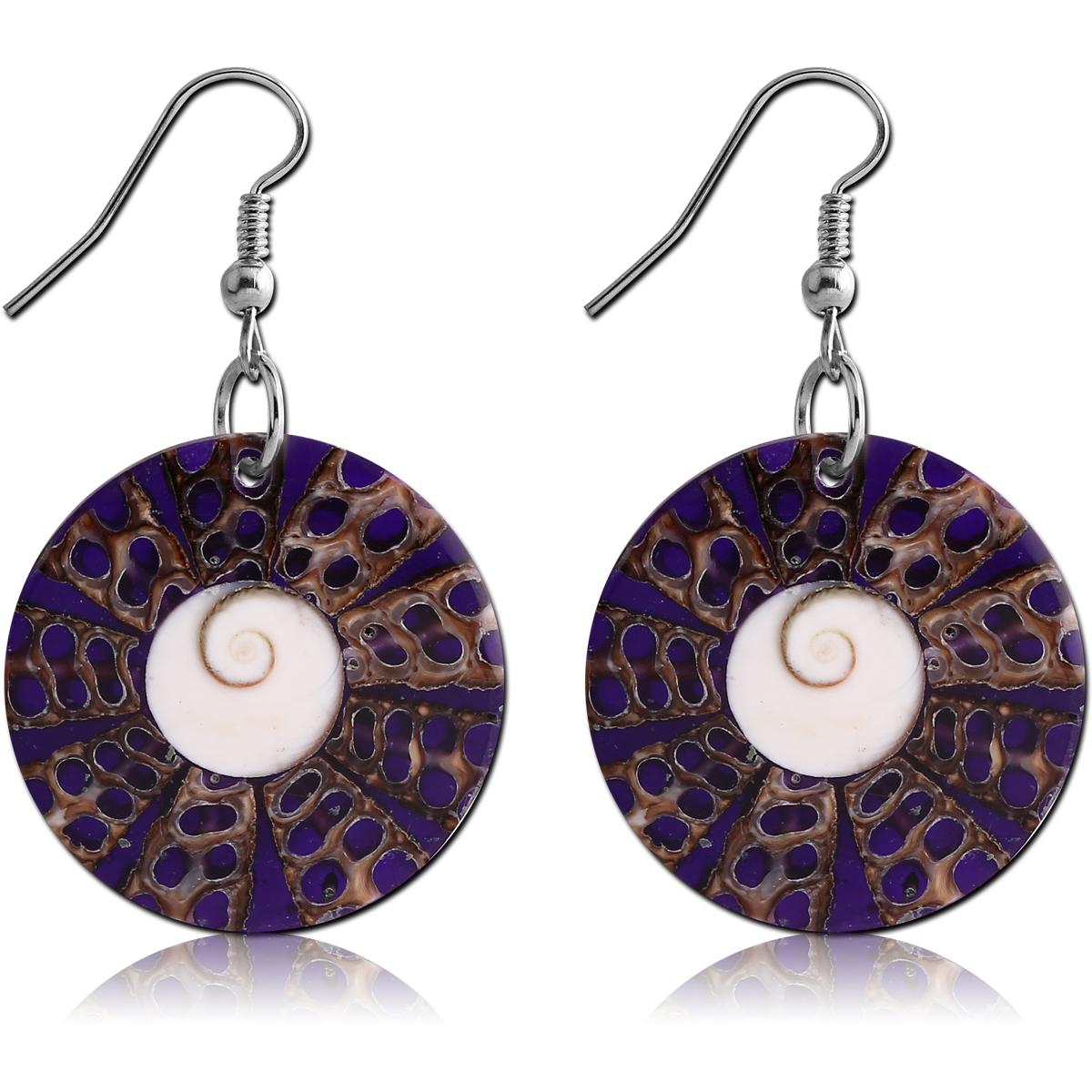 Shell Disc Earring Pair — Totally Pierced