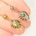 Shell Fan Belly Bar 14G