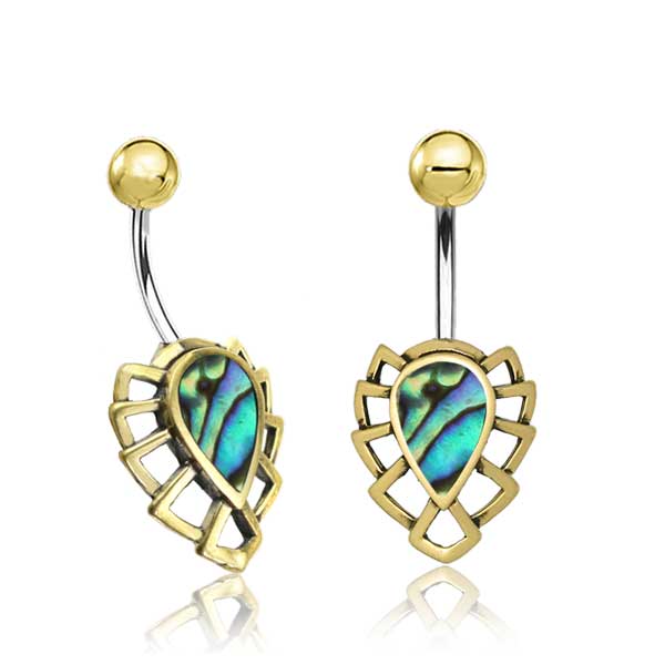 Shell Fan Belly Bar 14G