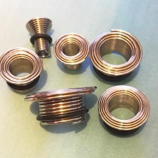 Single Flared Wire Tunnel PAIR 6-16mm
