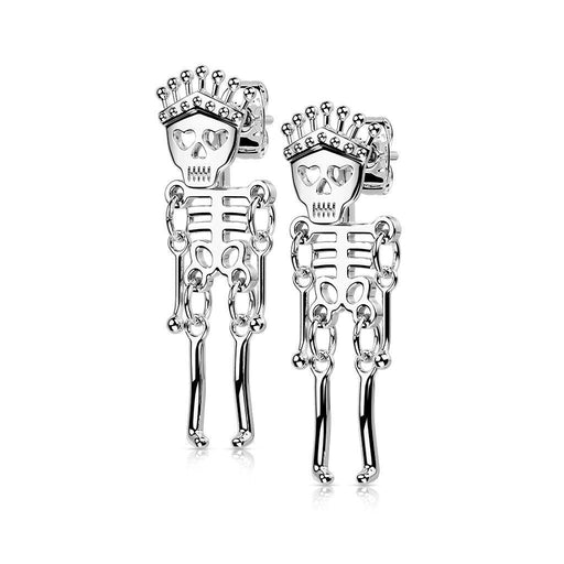 Skeleton Dangle Earrings Pair