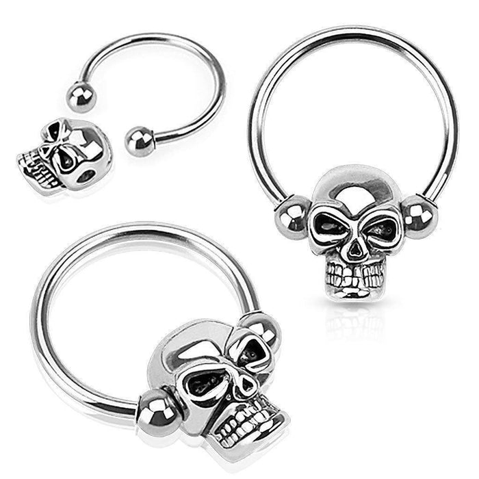 Skull Horseshoe 14G 16G