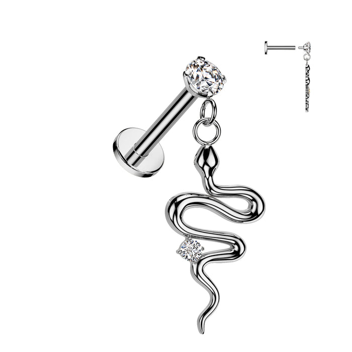 Snake Dangle Labret 16G