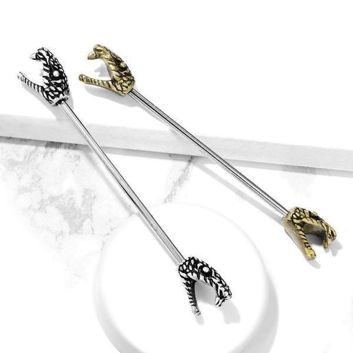 Snake Ends Industrial 14G 38mm