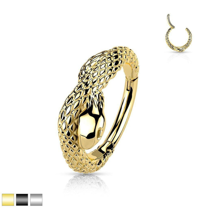 Snake Hinged Ring 16G