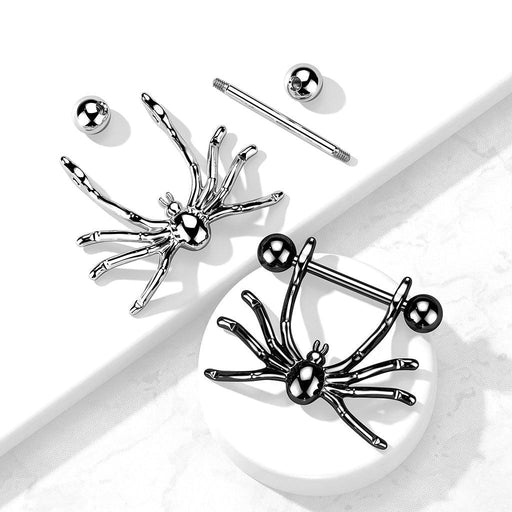 Spider Nipple Dangle 14G 10mm
