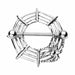 Spider and Web Nipple Shield 14G (Single)