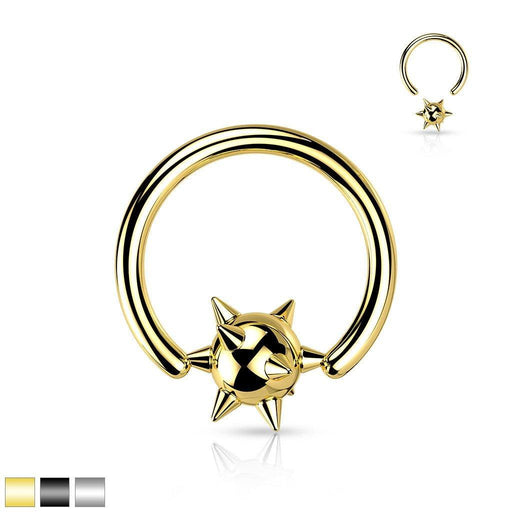 Spike Ball Captive Ring 14G