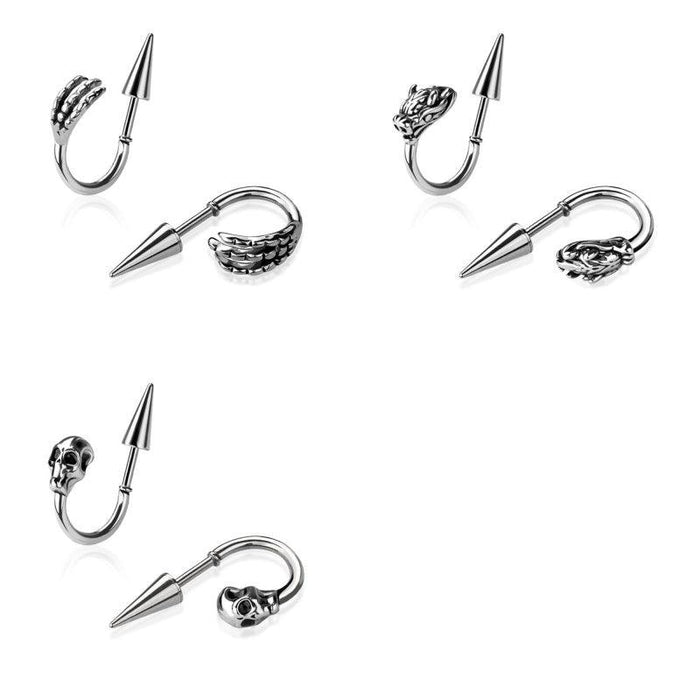 Spike Loop Cartilage Cuff 16G