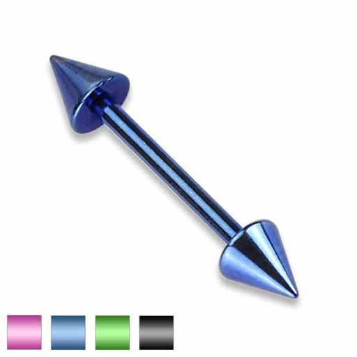 Spike Nipple Bar 14G