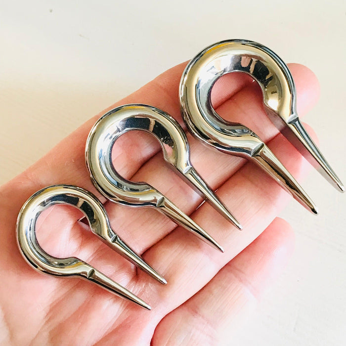 Steel Keyhole Ear Weights PAIR