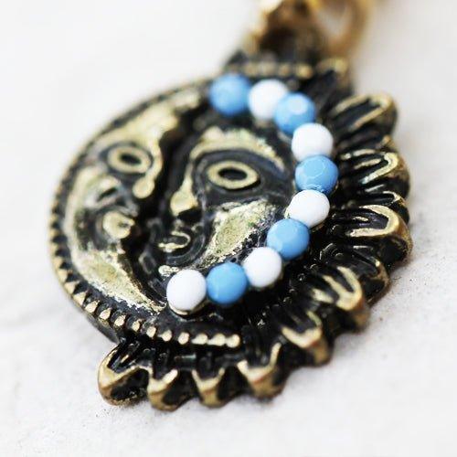 Sun and Moon Belly Bar 14G