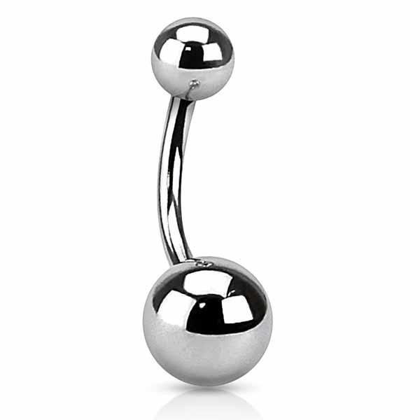Surgical Steel Belly Bar 16G 14G