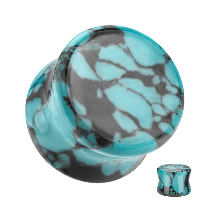 Teal Turquoise Plug 6mm - 25mm
