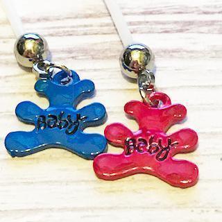 Teddy Pregnancy Belly Bar 14G