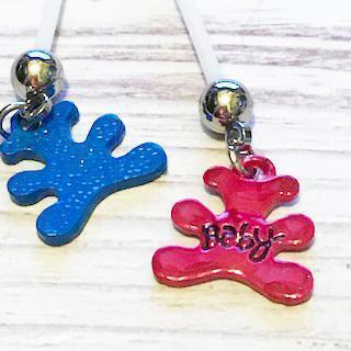 Teddy Pregnancy Belly Bar 14G