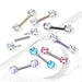 Threadless Gem Nipple Bar 14G