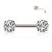 Threadless Gem Nipple Bar 14G