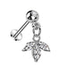 Threadless Leaf Dangle Labret