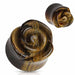 Tiger Eye Stone Rose Plug 6mm-20mm