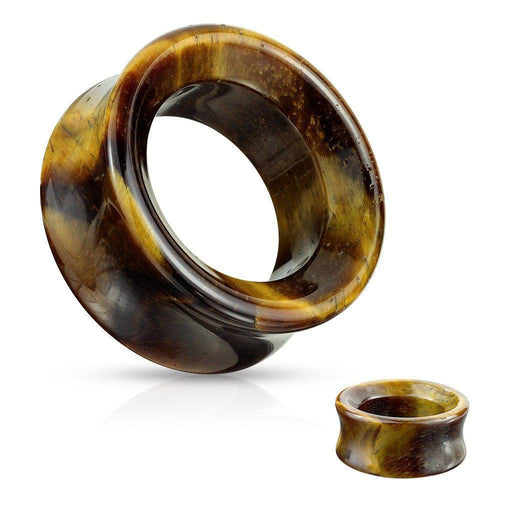 Tiger Eye Stone Tunnel 6mm-25mm