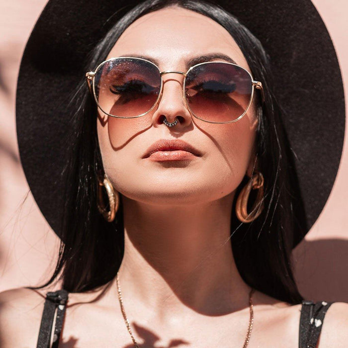 Titanium Bead Row Hinged Ring 16G