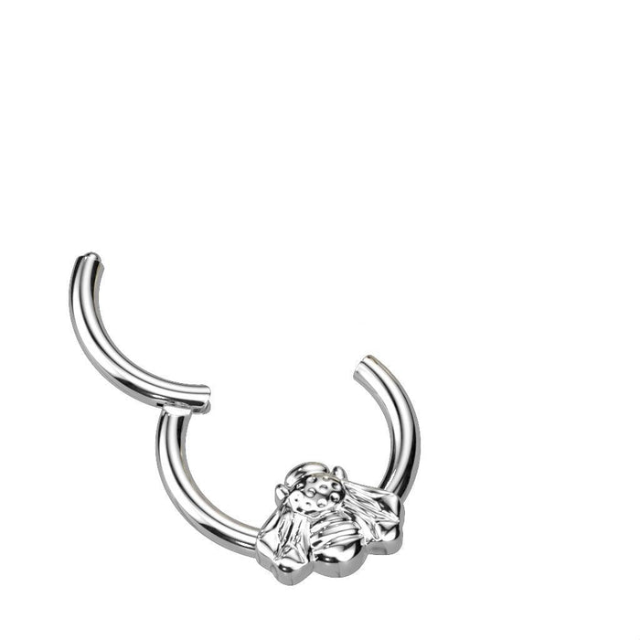 Titanium Bee Hinged Ring 16G