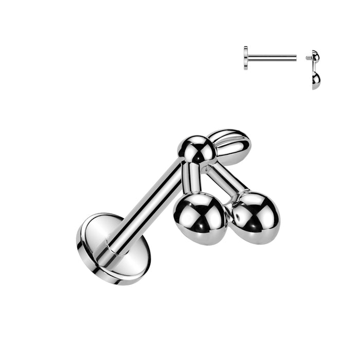 Titanium Cherry Labret 16G