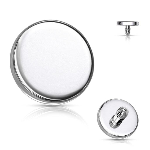 Titanium Circle Dermal Top 14G