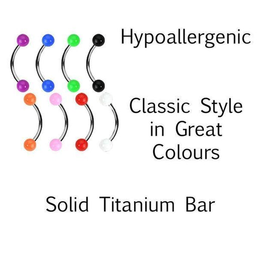 Titanium Colour Ball Curve 16G