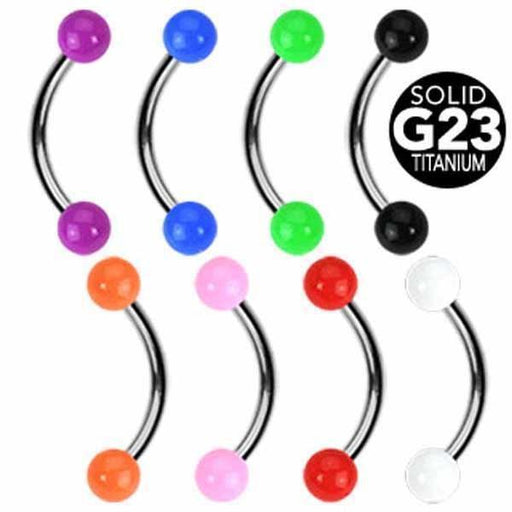Titanium Colour Ball Curve 16G