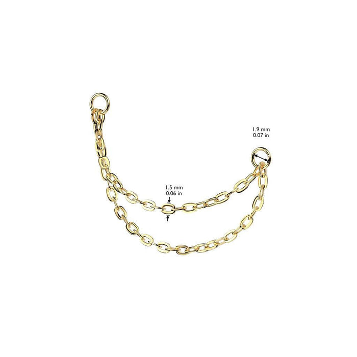 Titanium Double Connector Chain