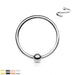 Titanium Fixed Ball Nose Ring 20G 18G