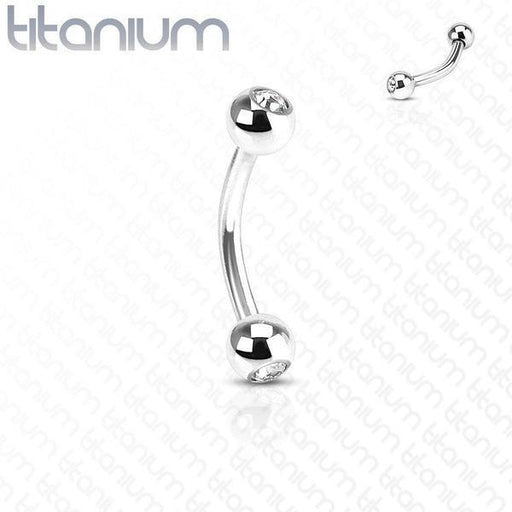 Titanium Gem Curve 16G