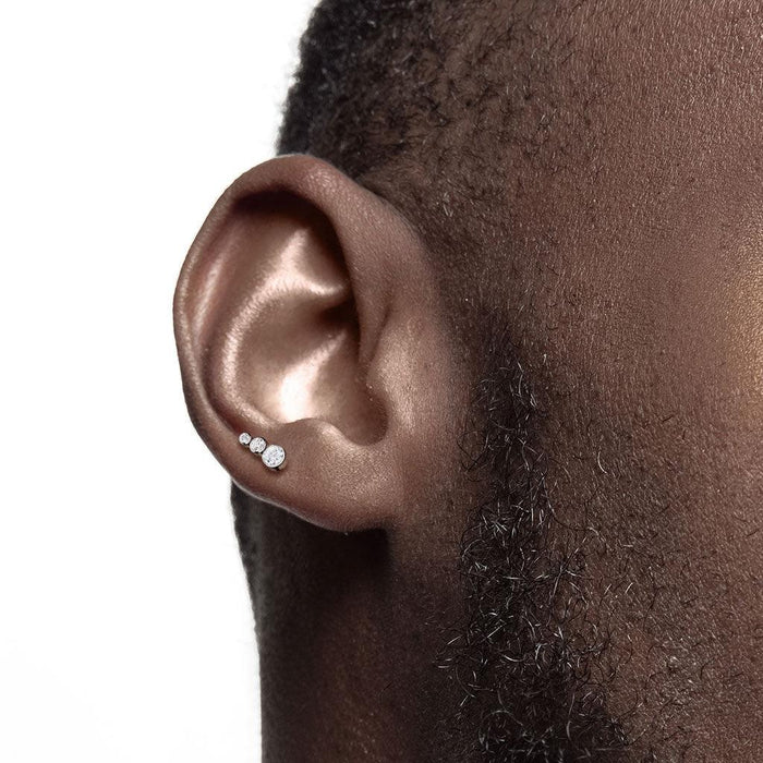 Titanium Gem Flow Labret 16G