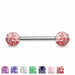 Titanium Glitter Barbell 14G
