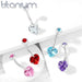 Titanium Heart Belly Bar 14G