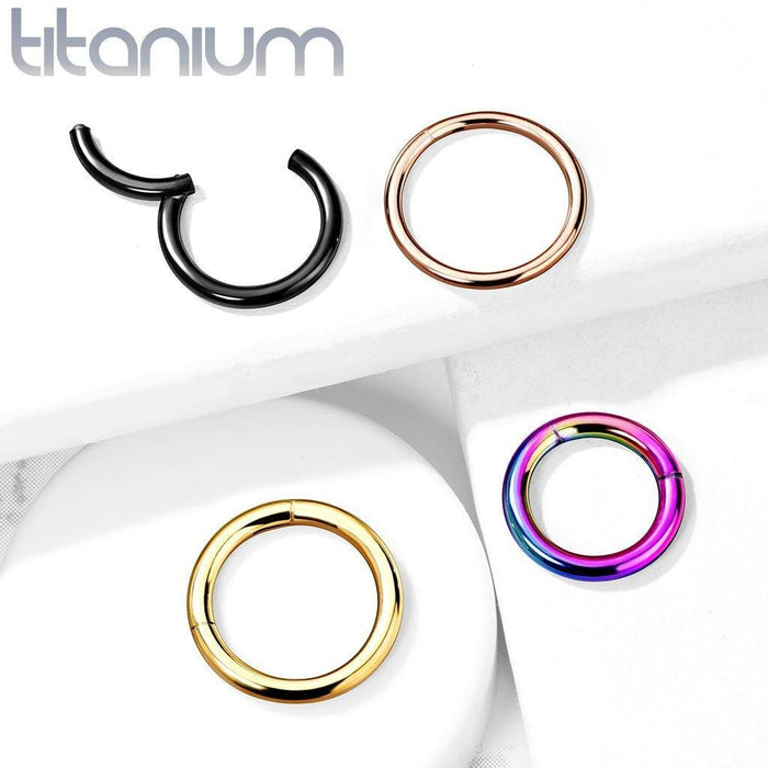 Titanium Hinged Ring PVD