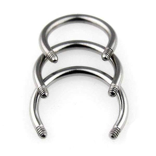 Titanium Horseshoe Bar 16G 14G